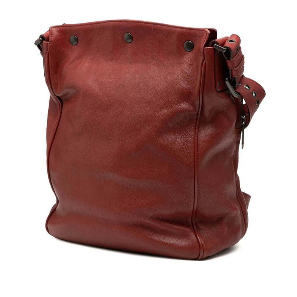 BOTTEGA VENETA Red Leather Intrecciato Shoulder Bag - Picture 2 of 6